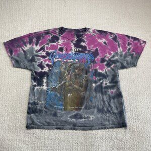 VTG R.L. Stine Goosebumps Mummy T Shirt Size XL Purple And Gray Tye Die